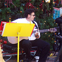 Performing at Paseo Nuevo