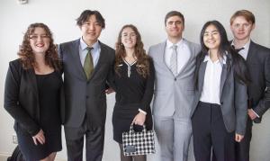 Photo of the UCSB Ethics Bowl team at Nationals in Virginia